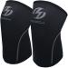 Knee Sleeves (1 Pair)  7mm Neoprene Compression Knee Braces  Great Support for Cross Training  Weightlifting  Powerlifting  Squats  Basketball and More Large Black