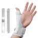 ZTL Thumb Splint Brace Thumb & Wrist Stabilizer Splint for Trigger Thumb Pain Relief Arthritis Tendonitis Sprains Carpal Tunnel - Reversible Left or Right Hand Grey