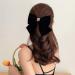 Large Hair Bows for Women Black Hair Bow Big Bow Hair Clip Girl French Barrette with with Velvet Hair Bows Solid Color Ponytail Hair Accessories (Black) - Buy Online on GoSupps.com