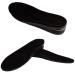 Height Increase Insoles with Fur and Air Cushion - 2" Shoe Lifts - Heel lift (US Men's 7-9.5) Black 2 Layers(2" UP) Men's 7-9.5 Black
