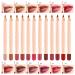 12 Colors Matte Lip Liner Pens Set Long-Lasting Creamy Lip Liner Natural Lip Makeup Soft Pencils Lipstick Set