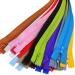 100-Piece 12-inch Nylon Coil Zippers Set - Colorful Sewing Supplies for Tailors and Crafts (20 Assorted Colors) - Buy Online on GoSupps.com