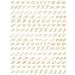 Old Letters Nail Art Stickers Decals - 6 Sheets Self-Adhesive Alphabet Numbers Decoration for Women - Buy Online on GoSupps.com