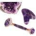 Massage tools massage rollers massage tab massage tool jade facial scooter and GUA SHA tool set Face massage device for women-100% natural amethyst-anti-aging beauty jading