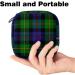 Green Grid Sanitary Napkin Storage Bag - Portable Menstrual Pad & Cup Pocket for Teenagers and Women - Buy Online on GoSupps.com