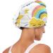 Rainbows Clouds Stars Hair Towel 2 Pack - Super Absorbent Quick Dry Hair Turbans for Women & Girls - Buy Online on GoSupps.com