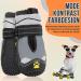 Slowton Dog Shoes for Small & Medium Dogs - Waterproof Non-Slip Boots with Reflective Velcro - Paw Protection for Winter | Size 4 (S-Grey) - Buy Online on GoSupps.com