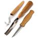 BeaverCraft S14 Wood Carving Tools Kit Wood Carving Set Wood Carving Hook Knife Set Spoon Carving Tools Spoon Knife Set Bowl Kuksa Scoop Cup Carving Tools Wood Gouges Spoon Carving Kit