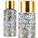 Dous Glitter Body Gel | Easy to apply and remove Glow Gel art makeup for body face and hair - holographic pouch - Cosmetic quality - Buy Online on GoSupps.com