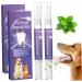 2Pcs Pet Oral Repair Gel 20g Pet Oral Repair Gel for Dogs Cats Pet Mint Breath Freshener Tooth Pen Removing Tartar Pet Toothpaste for Dog Cat