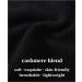 Jaxmonoy Cashmere Slouchy Knit Beanie Hat for Women - Winter Soft Warm Black Skull Cap - Buy Online on GoSupps.com