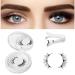 Magnetic Lashes Magnetic Eyelashes No Glue Magnetic Eyelashes With Applicator Magnetic Lashes With Clamp Reusable Magnetic Eyelashes Lash Clusters (Fuller +Natural(2Pcs))