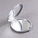 LALAFINA Women's Bling Compact Mirror - Double-Sided Rhinestone Makeup Mirror for Travel and Daily Use | White Round Folding Cosmetic Mirror - Buy Online on GoSupps.com