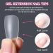Yueshop Soft Gel Full Cover Nail Tips Kit - 300PCS Short & Medium Almond Ballet Nail Tips - Matte Finish, Break Resistant - Soak Off Extensions - 5 Shapes - Buy Online on GoSupps.com