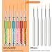 Saviland 6Pcs Nail Art Liner Brush Set with Crushed Diamond Rhinestone Handle - Sizes 7/9/11/13/15/21mm - Ideal for Nail Design and Painting - NO.1 Nail Art Brushes - Buy Online on GoSupps.com