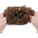 Thick Messy Curly Hair Bun Extension Scrunchie - Synthetic Updo Hairpiece for Women/Girls, Light Brown/Light Brown - 45g - Buy Online on GoSupps.com