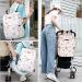 Multifunctional Diaper Bag Backpack with USB Port and Stroller Straps Beige - Buy Online on GoSupps.com