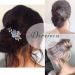 Dervivea Bridal Leaf Flower Hair Comb Pearl Wedding Hair Combs Blue Flower Side Comb Rhinestone Crystal Headpiece Decorative Hair Accessories For Women And Girls Headdress (Blue flower) - Buy Online on GoSupps.com