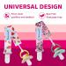 Smlpuame Pacifier Clip Girl 6 Pack - Stylish Binky Clips for Baby Girls - Universal Fit - Teether Toy & Soothie Baby Gift (Pink & Grey) - Buy Online on GoSupps.com