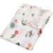 amo nenes Large Breathable Muslin Swaddle Blanket 110 x 150 cm | 100% Bamboo Cotton | Soft & Comfortable Wrap for Newborn Boys and Girls | Single Layer Animals Print - Buy Online on GoSupps.com