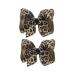 Baby girls leopard print bow hairpin Bow Leopard Hair Bow for women Leopard A