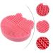 2-in-1 Silicone Makeup Brush Cleaning Pad & Holder - Red | Efficient Brush Cleaner for All Cosmetic Brushes - Buy Online on GoSupps.com