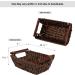 GRANNY SAYS Waterproof Wicker Storage Baskets with Handles - 2-Pack Medium Brown for Pantry, Kitchen, Bathroom - Buy Online on GoSupps.com