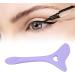 Eyeliner Aid Applicator Eyeliner Aid Reusable Silicone Eye Makeup Tool with Cream Applicator for Eye Shadow Mascara Drawing(Purple) - Buy Online on GoSupps.com