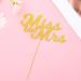 Miss to Mrs Glod Cake Topper - Mr and Mrs Engagement/Wedding/Anniversary Party Cake Decoration Wedding Gold Glitter Cake Topper Bridal Shower Cake Decoration (Gold) - Buy Online on GoSupps.com