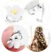 Bekecidi 20 Pieces Whimsical Little Flower Hair Clips Small Charming Fashion Hair Clips Vibrant White Hair Clips Party Hair Accessories Women Girls Hair Beautification - Buy Online on GoSupps.com