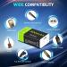 LP 9V USB Rechargeable Batteries - 4 Pack 800mAh High Capacity for Alarms Microphones Smoke Detectors & More | Eco-Friendly Li-ion 9V with Micro Charging Cable - Buy Online on GoSupps.com