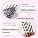 U Shaped Hair Pins 100pcs - 2.4 Bobby Pins for Adults & Kids | Hair Clips for Updo Hairstyles - Black 6cm - Buy Online on GoSupps.com