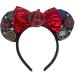 Lilium Kids Superhero Logos Inspired Minnie Mouse Superhero Alice Headband With Big 5" Sequin Top Bow Handmade Cosplay Fancy Dress