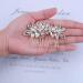 Dervivea Wedding Bridal Hair Comb Rhinestone Leaf Hair Combs Gold Pearl Side Comb Headpiece Bridesmaids Leaf Hair Comb Decorative Hair Accessories for Women and Girls Headdress - Buy Online on GoSupps.com
