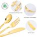N9R 500PCS Gold Plastic Silverware Set - Disposable Gold Cutlery for Party, Wedding - 200 Forks, 150 Spoons, 150 Knives - Gold Utensils - 500 Pack - Buy Online on GoSupps.com