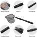 San Like Collapsible Telescopic Fishing Net with Sturdy Pole Handle - 36/43/71/98 inches - Ideal for Saltwater and Freshwater Fishing - 49 inch, Black - Buy Online on GoSupps.com