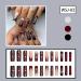 Buy Long Square Halloween Press on Nails - LPOODDNU 3D Spider Web Designs | Dark Red Glue-On Nails for Women | 24 Pcs Set - Buy Online on GoSupps.com