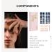 NAILOG Semi Cured Gel Nail Strips 34 pcs Salon-Quality Gel Nail Stickers Long Lasting Nail Wraps for Women with Soft Gel Finish Zodiac - Buy Online on GoSupps.com