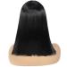 Morvally 14 Short Straight Black Wig with Bangs - Heat Resistant Cosplay Costume Hair - Buy Online on GoSupps.com