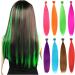Feather Hair Extension 16 Inch Synthetic Hair Rainbow Natural Hair Extensions Colored Accessories crochet hair extension set (Color : 1 Size : 16inches-10 pieces) 16inches-10 pieces 1 - Buy Online on GoSupps.com
