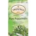 Twinings Pure Peppermint Herbal Revive Individually Wrapped Tea Bags | Naturally Caffeine-Free | 20 Count (Pack of 6) | Enjoy Hot or Iced Peppermint 20 Count (Pack of 6) - Buy Online on GoSupps.com
