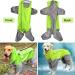 Lightweight Waterproof Dog Coat with Hood, Breathable and Adjustable for Large Medium Dogs - Green (28) - Buy Online on GoSupps.com