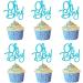 ALISSAR 24-Pack Glitter Blue Oh Boy Cupcake Toppers Cupcake Topper Picks for It'a A Boy Baby Shower Party Decoration Supplies - Buy Online on GoSupps.com