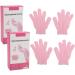 MOISTURIZING Gel SPA Hydrating Gloves 2 Pairs Softening Rough Skin Cotton - Buy Online on GoSupps.com