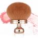PEOVLVN Body Makeup Brush Self Tanner Brush with Handle Oval Tanning Brush Kabuki Foundation Brush Self Tanning Applicator for Face Neck Body Leg Makeup (Rose Gold)