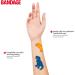 BioSwiss Kids Bandaids | 24pcs Fun Dino T-Rex Shaped Bandages for Boys & Girls | Self-Adhesive, Sterile, & Colorful | First Aid for Scrapes & Cuts - Buy Online on GoSupps.com