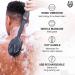 Black Wolf Vibrating Face and Body Brush Pro - Water Resistant, 4 Settings, Massage Brush with Charcoal Infused Silicone Bristles - Buy Online on GoSupps.com