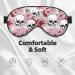 Buy Reusable Blackout Sleep Mask for Men & Women - Soft Eye Masks for Better Sleep Travel & Camping - Color Skulls Design - Buy Online on GoSupps.com