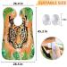 Shop Print Tiger Strip Beard Bib | Waterproof Hair Catcher for Men | Shaving Grooming Cloth with Suction Cups - International Shipping Available - Buy Online on GoSupps.com