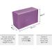 Clever Yoga 2 Pack Blocks and Strap Set - Lightweight High Density Foam Blocks (9x6x4 Inches) & 8FT Cotton Strap for Yoga Beginners - Purple - Buy Online on GoSupps.com